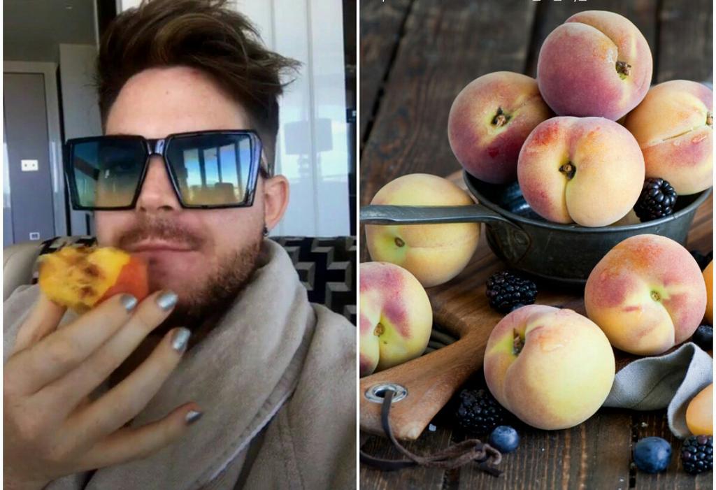 #AdamLambert #peach
#Peachescelebrities_and_food 🍴🍎