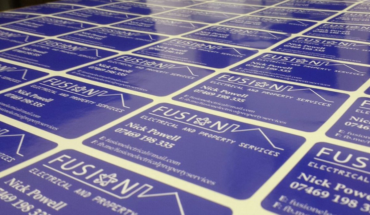 Wizard_Printers's tweet photo. Printed Perminant Adhesive backed stickers for #electrical #company #printed high quality 

Perfect for leaving your business details on the electrical boxes. 
Call Rob for prices. 
01452 238017 https://t.co/E5uyM0d5n9
