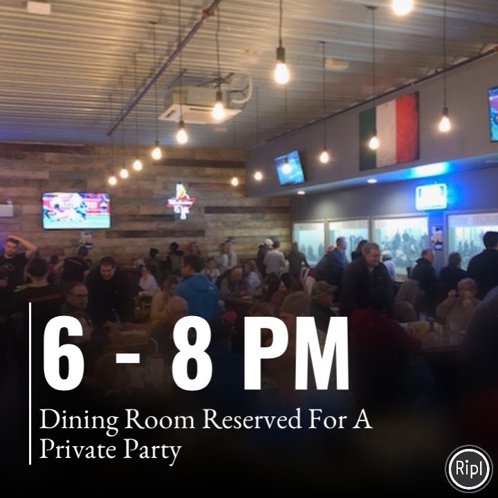 Just a reminder that tonight the seating area will be closed from 6-8 pm tonight for a private party celebrating Attleboro White Hawks!  Delivery, Take Out &amp; Bar Seating Still Available!  #attleborowhitehawks via ripl.com