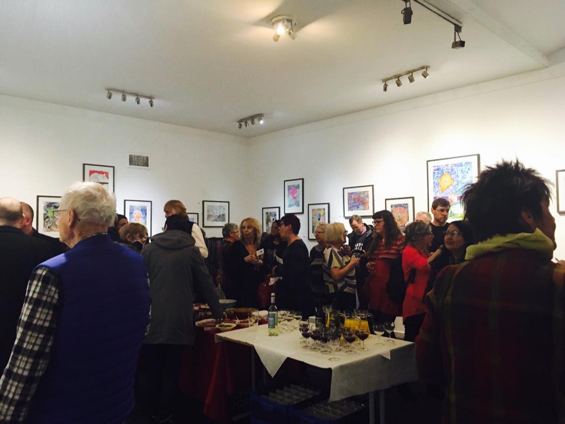 the_artscentre's tweet photo. The #gallery opening is in full swing! The atmosphere here at #AberdeenArtsCentre is phenomenal!

#OpeningNight #GalleryOpening #WayThrough #exhibition #aberdeen #scotland #AlisonChandler https://t.co/pXRKEK1HLO