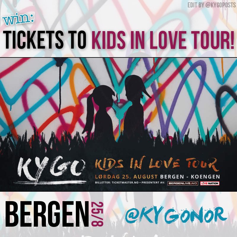 kygonor's tweet photo. Check out my giveaway on Instagram and get a chance to win tickets to the Kids In Love tour in Bergen ✨ #kygo #giveaway @KygoMusic https://t.co/yjcUvfz1mM