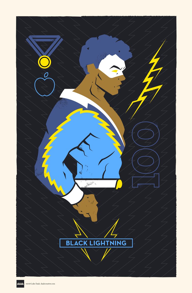 daabcreative's tweet image. New! DC Superhero Profiles: Black Lightning! Read about it here: patreon.com/posts/17401663 @CressWilliams @thetonyisabella #BlackLighting #diversityincomics