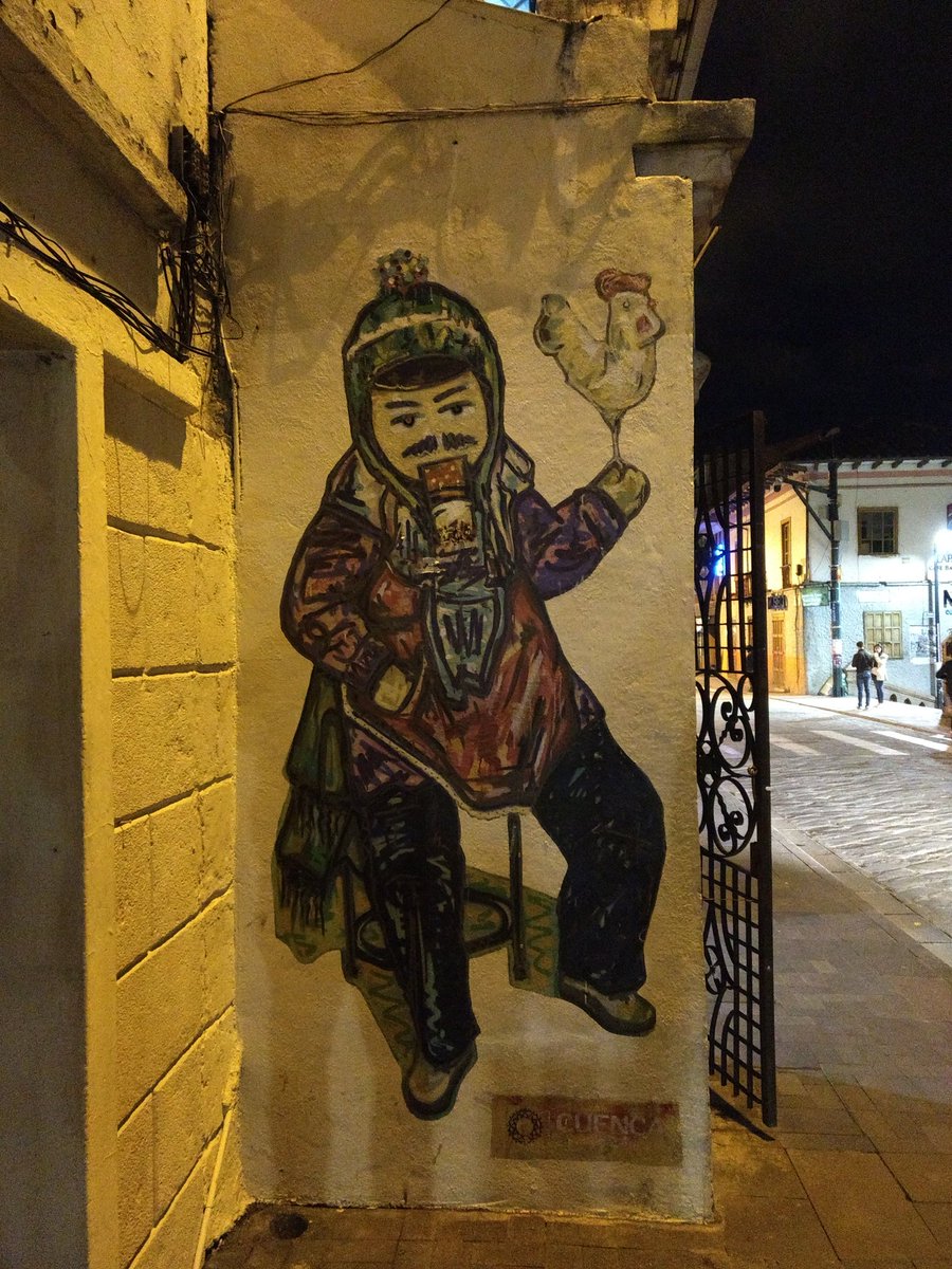 elnomad's tweet photo. A little glimpse into the street art of Cuenca! 
Do you have any unique art you have come across in your travels? If so, send your pictures our way! 

#elnomadabroad #IwishIwasthisgood https://t.co/GdASnGcWbp