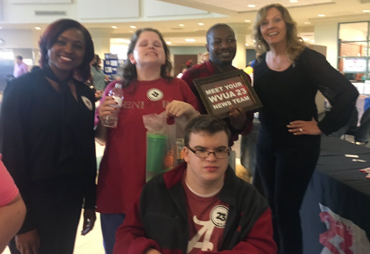 UCP_WA's tweet image. We enjoyed visiting with our friends Tamika Alexander and Lynn Brooks from WVUA 23 at the Shelton State Health Fair today!