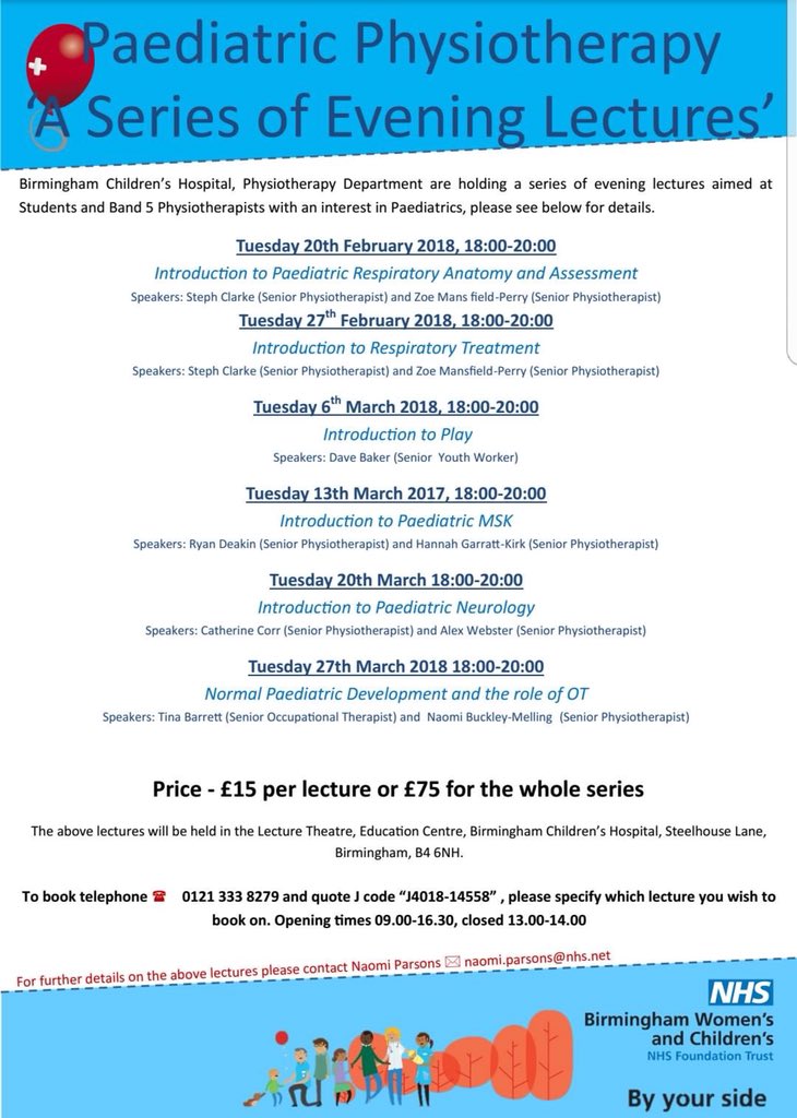BCH Physio (@bchphysio) on Twitter photo Another amazing Evening Lecture tonight! Donโt miss your opportunity to sign up to the remaining 3 lectures! #physiotherapy #lecture #paediatrics <a href="/Bham_Childrens/">Bham Children's Hosp ๐</a> @bch_ot Another amazing Evening Lecture tonight! Donโt miss your opportunity to sign up to the remaining 3 lectures! #physiotherapy #lecture #paediatrics <a href="/Bham_Childrens/">Bham Children's Hosp ๐</a> @bch_ot