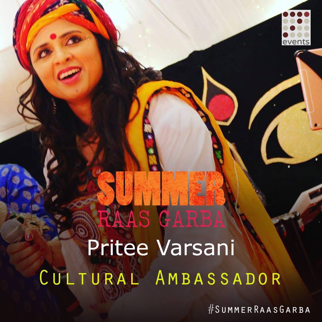 SummerRaasGarba's tweet photo. Pritee Varsani of @redlotusevents_ and singer - @SummerRaasGarba Cultural Ambassador #SummerRaasGarba #SRG #7events #Raas #Dandiya #Garba #UK #Gujarat #dhol #folk #music #dance #family #diversity #Culture #charity #Leicester #India #London #RedLotusEvents #PriteeVarsani https://t.co/NRamj0lImq