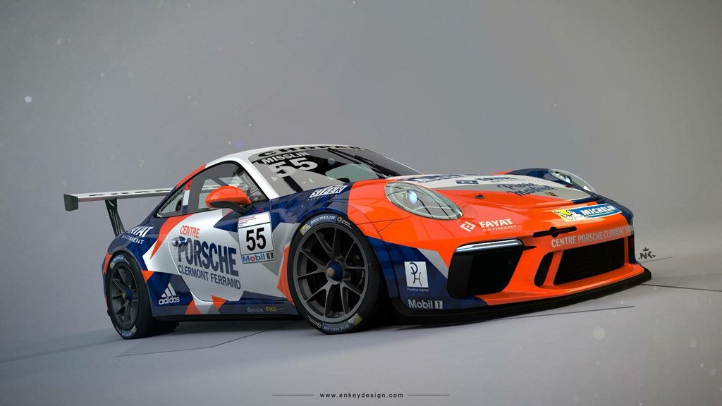 enkeydesign's tweet photo. [RacingTrack] Vous avez été nombreux à apprécier la @Porsche  2017 de Nicolas Misslin ! Voici la nouvelle @PorscheSupercup du team @ProGTbyALMERAS pour la saison 2018 #progt #martinetbyalmeras #NM55

#racing #porsche #NKcar #liveryDesign #cardesign https://t.co/PThKYsGWiv
