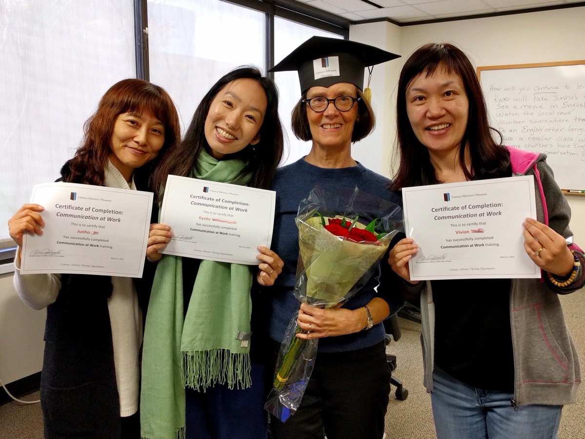 Student success alert! We celebrated our first graduations from Communication at Work classes today and we were happy, to say the least! Read more here: bit.ly/2D5Cjh8