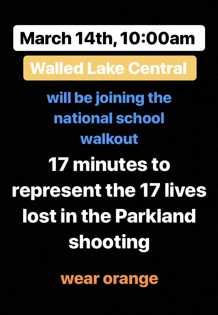 centralsjl's tweet photo. You have the right to express your thoughts. Our administration at Walled Lake Central is allowing and encouraging students to participate without fear. You will NOT be punished or disciplined for participating and you are allowed to stay in your class if you want. https://t.co/ixjmqjcoJN