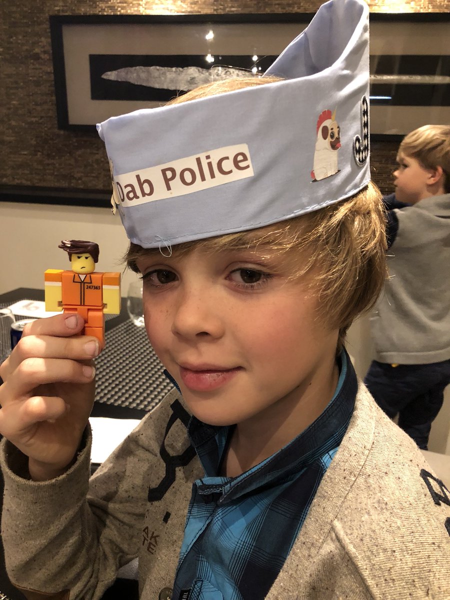 JaParPor's tweet photo. @dantdm Jeffโs 10th birthday and he wanted to show you how serious he is about dab police (and unicorn pugs) #JeffP https://t.co/Wvglc1psA4