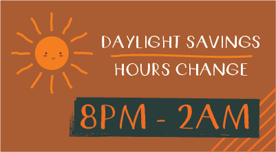 SUREWalk's tweet photo. Due to Daylight Savings SureWalk will be observing new hours starting March 12th! the new time will be 8PM - 2AM #BeSafe #SureWalk https://t.co/BrRiMQYyZZ