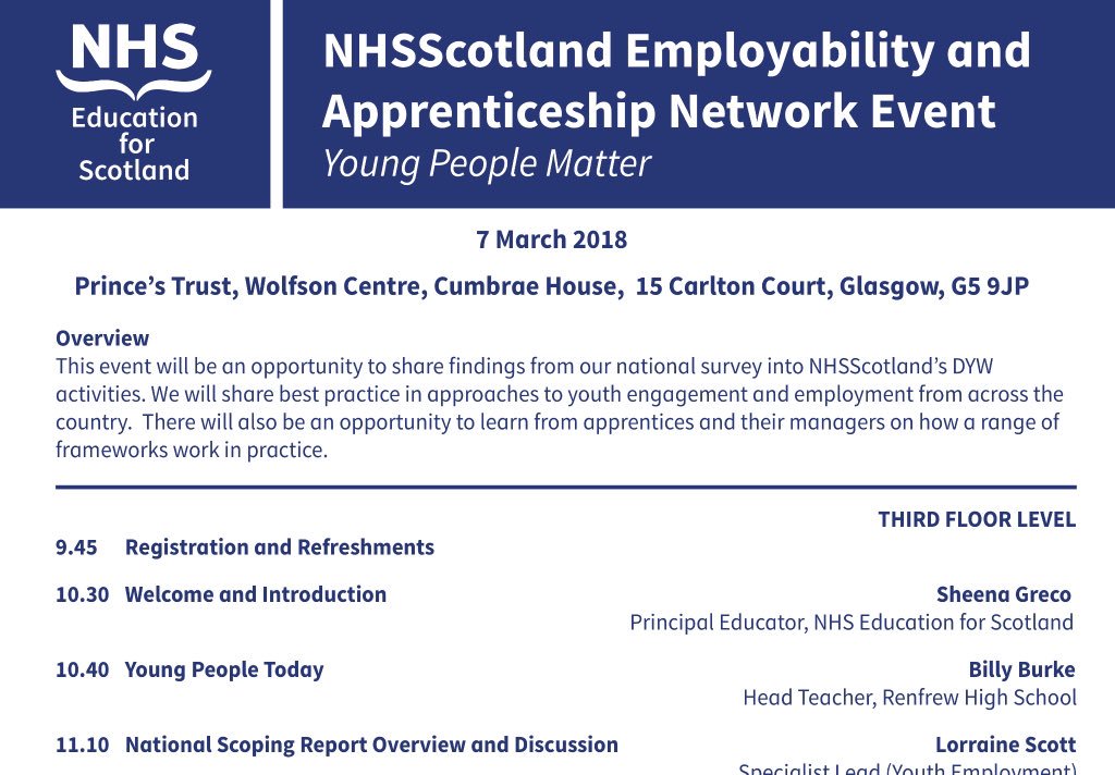 William_J_Burke's tweet image. Delighted to be talking to colleagues from @NHS_Education at their event tomorrow about ‘young people today’
How we can work together to inspire and prepare the future workforce . . .
I might even tell them about #ProjectAwesome 😁