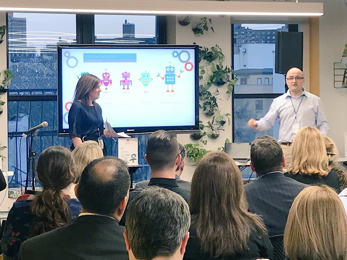 WeAreAMS's tweet photo. “You cannot implement an automated system that handles the process and the emotional, human contact. That’s why we need both bots and bodies working together” #WeAreAMS #AMSCatalyst #bots&bodies https://t.co/dnwHq9eXw3