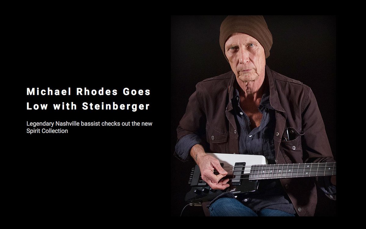 Steinberger's tweet photo. Michael Rhodes dropped by the Steinberger showroom in Nashville to put the new Steinberger XT-2 Standard Outfit 4-string Bass—in Yin Yan Gloss finish—through its paces. Check it at: https://t.co/CgmIs9yFxx https://t.co/GQjZbYWPtc