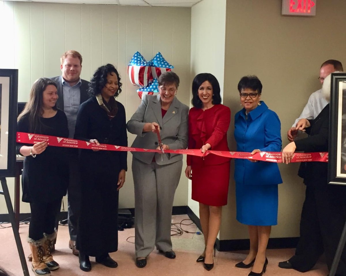 voaupny's tweet photo. Happy 10 year anniversary of The Guest House for homeless families!! Thanks to County Executive @CherylDinolfo and Daisy Rivera Algarin from the mayor's office for attending and proclaiming this week Volunteers of America Week! #VOAWeek #VOAUPNY #Anniversary #Homelessness https://t.co/9RKXHOu4kV