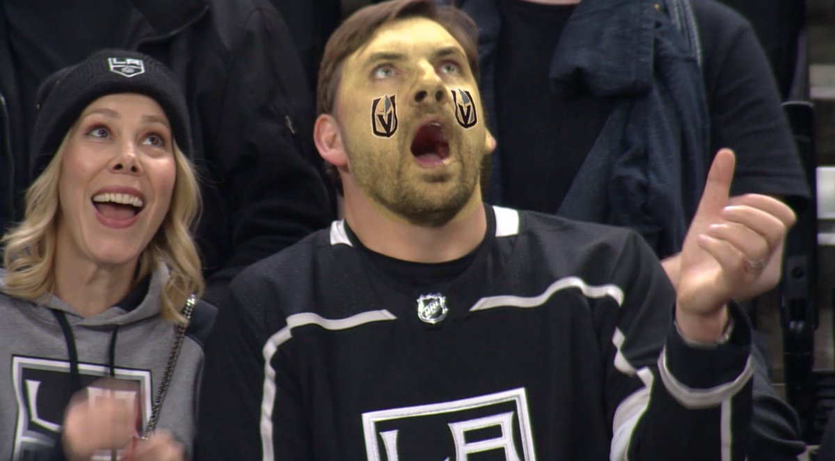Image_Metrics's tweet photo. Having a little fun with LA Kings fans and the Vegas Golden Knights using the fan cam at the T-Mobile Arena in Las Vegas 😉 

https://t.co/ne1m7Ad6aB

#GoldenKnights #VegasBorn #NHL https://t.co/siyh7Z1CTf