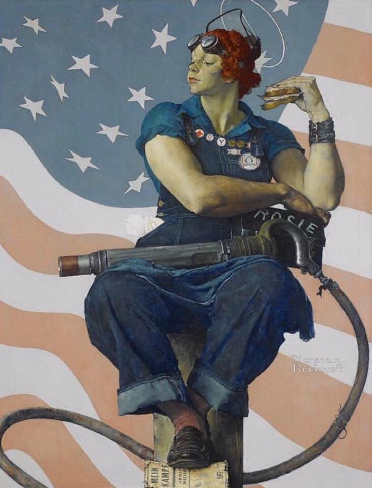 crystalbridges's tweet photo. Happy birthday to #Michelangelo, born #onthisday in 1475. Did you know that Norman Rockwell's iconic "Rosie the Riveter" was mirrored after Michelangelo's Prophet Isaiah on the ceiling of the Sistine Chapel? Learn more here: https://t.co/oFgIiBRKD4 https://t.co/TGqXUKUBIC