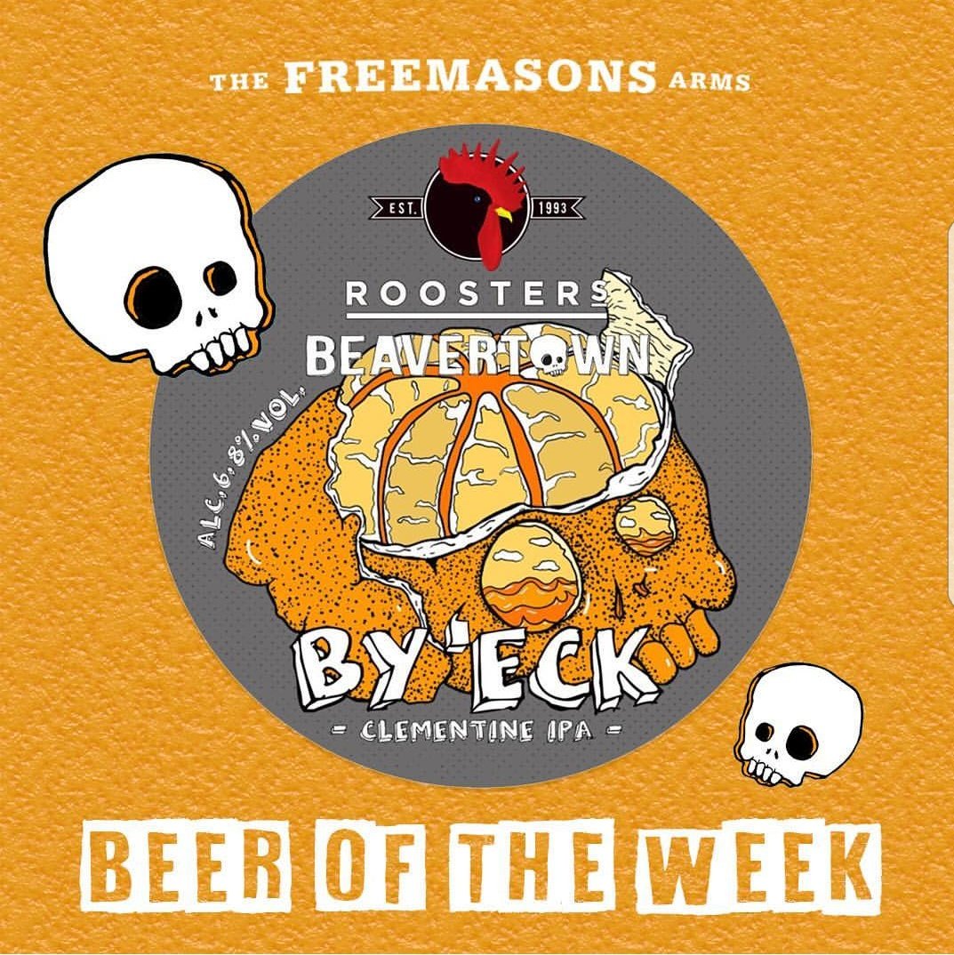 101tfa's tweet image. Our Beer of the Week!! Limited Edition you won't want to miss..
By 'Eck, a Clementine ipa brewed by @RoostersBrewCo and @BeavertownBeer thank you @SmallBeerLtd &amp;amp; @neilrob9 for sorting a keg for us!!