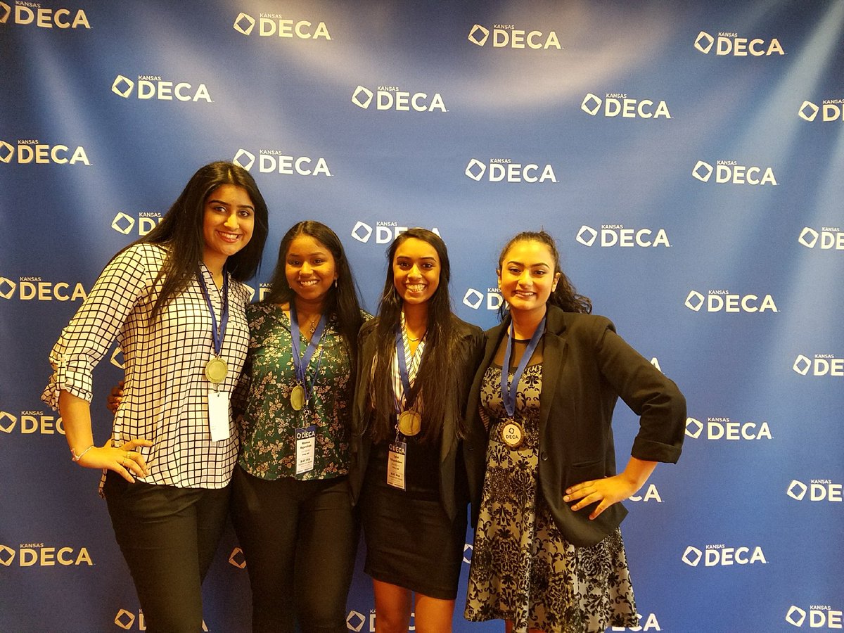 Well done <a href="/aashnaamehta1/">Aashna Mehta</a> , Manasa, &amp; Tarini on their 7th place finish and Ria on her 9th place finish in Fashion Promotion Plan at DECA State!