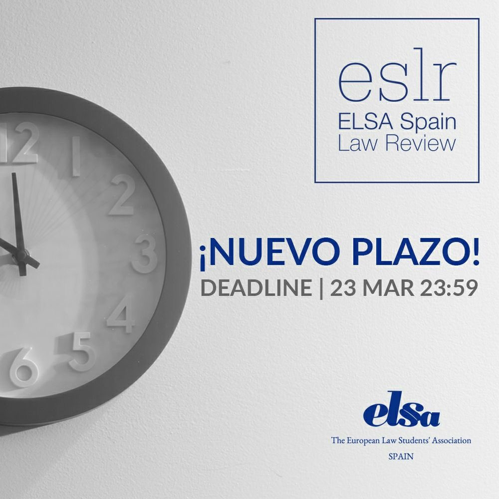 ELSASpainReview's tweet photo. Si no te ha dado tiempo a enviar tu artículo a tiempo, abrimos un periodo de prórroga para que no te quedes sin la oportunidad de participar en este gran proyecto.
https://t.co/zhPeIzI2KP
#ESLR #ELSASpain #WriteTheESLR https://t.co/3oOuznUvTt
