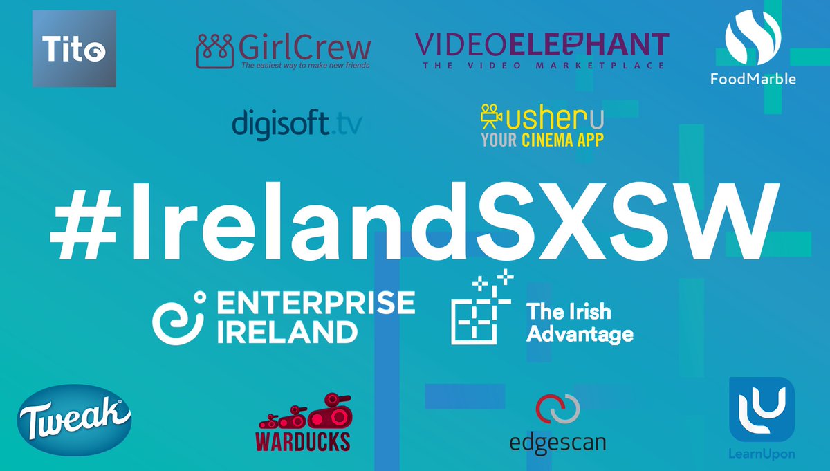 EI_theUSA's tweet photo. We'll be highlighting some of our key client companies attending @sxsw with us on our Twitter & LinkedIn pages this week. Be sure to stay tuned if you're heading to #SXSWTradeShow - we'll be at Booth 1125 from March 11-14! #IrishAdvantage #IrelandSXSW https://t.co/QbZTfFCNpd