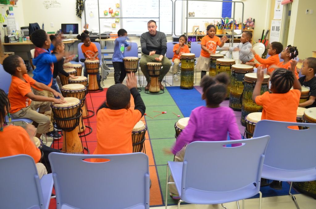 DCScholars's tweet photo. Our first #TeacherTuesday for March is Mr. Chad Harris! Chad is loving his third year teaching music to DC Scholars Stanton Elementary School’s preschool through 5th grade students. Learn more about Chad and @DCS_Stanton here: https://t.co/eew4Ii1ao7 https://t.co/dSGYrMNypB