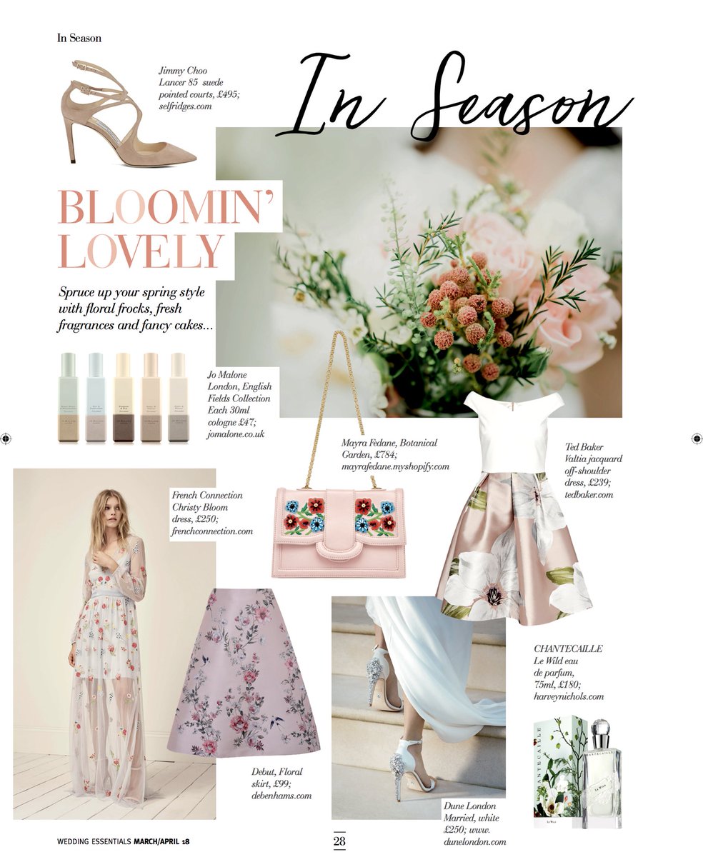 Luxe Wedding Magazine features our floral handbag @MayraFedane @LuxeWeddingMag https://t.co/GlBAI2TkoC