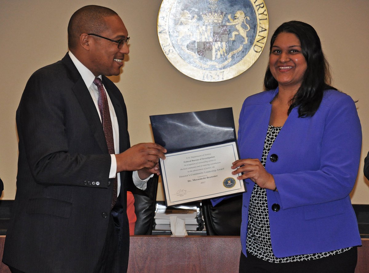 StMarysCoGov's tweet photo. St. Mary’s County Health Officer Receives FBI Director’s Community Leadership Award for Efforts in Combatting Opioid Crisis. https://t.co/UJTNcKVb8K https://t.co/hB4icSWXUe