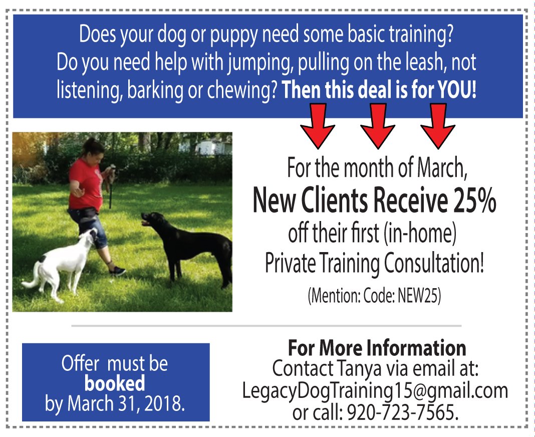 #FortAtkinson #Wisconsin #DogTraining #obedience #training #behavioralscience #dogs #K9 #puppies Learn more at: wi-dogtraining.com  🐕🐕