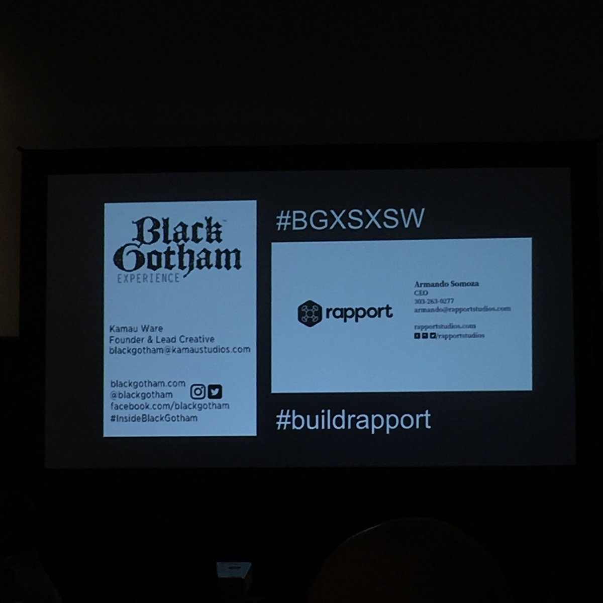Follow up of <a href="/BlackGotham/">Experience</a> and <a href="/RapportStudios/">Rapport Studios</a> #SXSWEDU - reach out and you won’t regret it