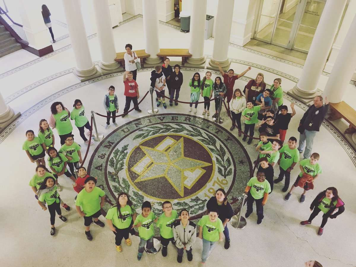 4th graders traveled to Texas A&amp;M today for a campus tour.