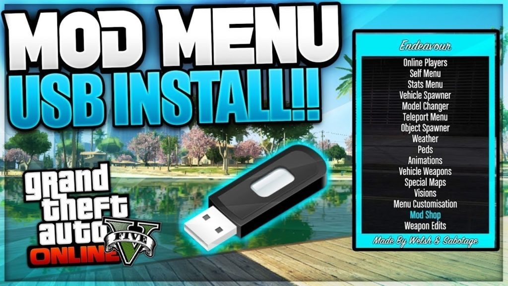 GTA 5 ONLINE USB MOD MENU TUTORIAL ON PS4/XBOX ONE/XBOX 360/PS3 HOW TO  INSTALL USB MODS NO JAILBREAK 