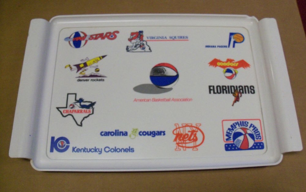 Super70sSports's tweet photo. You don't realize you need an ABA serving tray until you see one. Then you realize there's an ABA serving tray-sized void in your life. https://t.co/5aiWlDIG9C