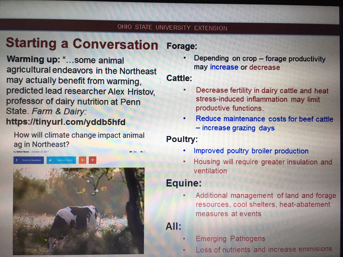 TruffleMedia's tweet photo. @ByrdPolar @OhioState @OhioStateFABE - @farmanddairy shout out from Aaron Wilson @byrdpolar @ohiostate on article mentioning starting conversations on warming weather
#cttc2018 @OhioStateFABE https://t.co/CzaZewUdDp
