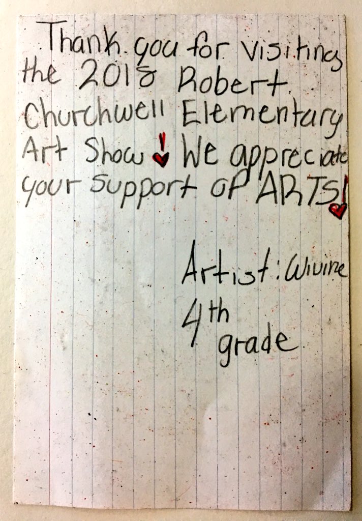 ChurchwellART's tweet photo. You could get one of these original artist trading cards by coming to our School-Wide Art Show next Monday March 12th! 5:00-7:00 pm at Robert Churchwell Museum Magnet Elementary https://t.co/ueEkrWrXuB