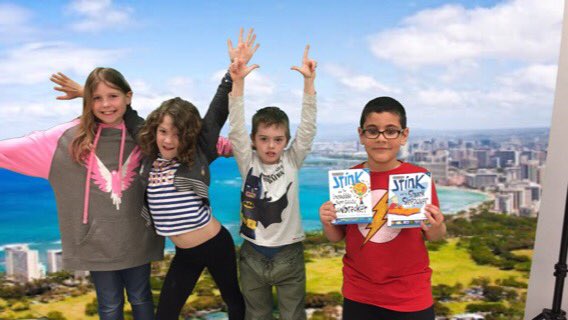 MissKateScott's tweet photo. (1/2) Here in #grade3atHarrison we‘ve been jumping into #greenscreen & #stopmotion projects as part of @gohuskies57 #InnovationProject -today we tested out our new big green screen with a few extra mins in library #HDSBInnovation #TripToHawaii ... https://t.co/nKLA3zJKyq