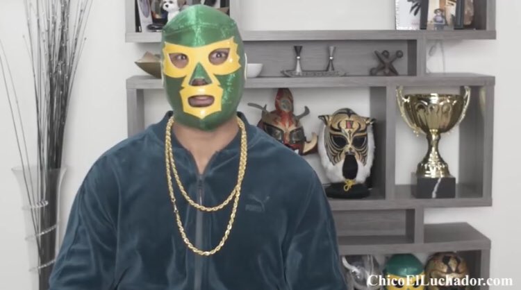RealMarkoutHK's tweet photo. New favorite wrestler, Chico El Luchador.
#ScufflingWithShade https://t.co/8dr48wg5rE
