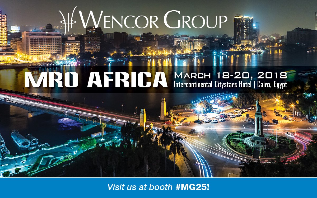 WencorGroup's tweet photo. Visit Wencor Group at the upcoming MRO Africa conference! VP of Engineering, Andy Shields will present on PMAS: The Legal Aspects &amp; Airline Concerns! https://t.co/GXmantRfXA