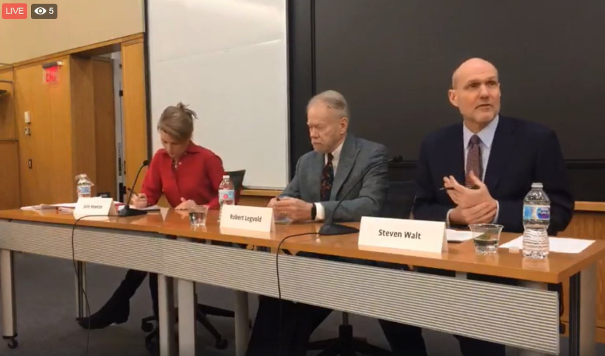 WATCH NOW: "Is This a New Cold War?" a panel with Professors <a href="/stephenWalt/">Stephen Walt</a> and Robert Legvold and chaired by <a href="/UC_JNewton/">Julie Newton</a> on our FB Live. facebook.com/DCRES/ <a href="/UCMembers/">University Consortium</a>