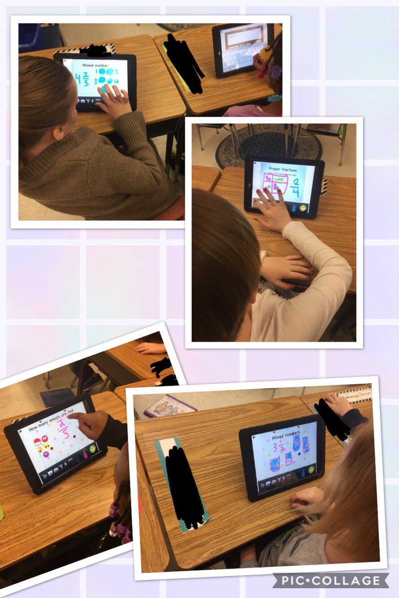 HeyFelecia's tweet photo. Using My Little Story Creator to make their own books about fractions. #funin3rdgrade @PortsVASchools @jennthomas75 @CESPPS https://t.co/XbNOAuCtO8