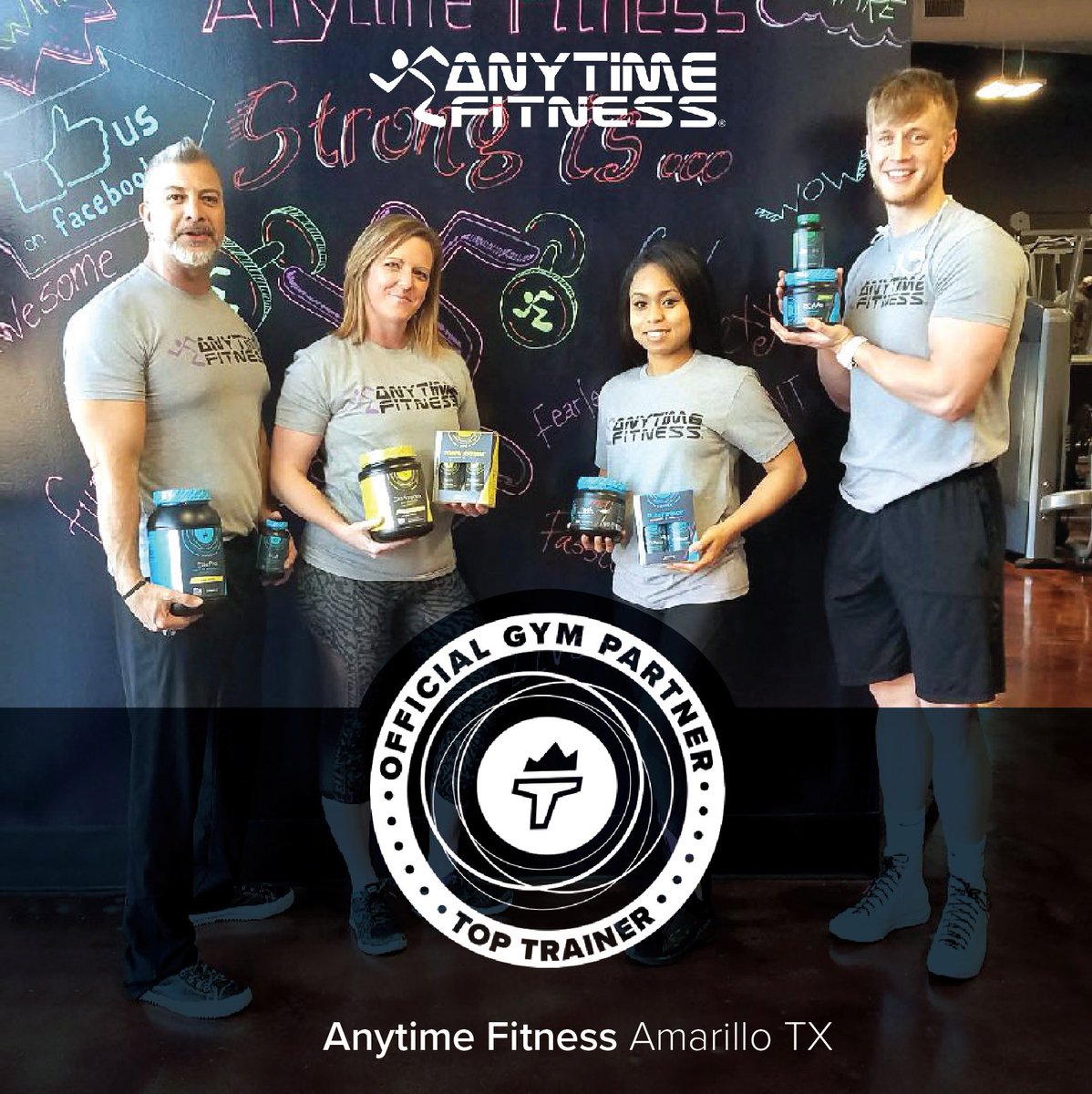 toptrainercom's tweet photo. Welcome Anytime Fitness Amarillo, TX to the TopTrainer Family!!
https://t.co/WxaCTgf5l0
#toptrainer #livehealthy #staymotivated #anytimefitness #forgymsonly #iamtoptrainer #gymtime #workout #gympartner #fitness #lift #itsgotime #fitnessgoals #muscle https://t.co/byJt32TCUz
