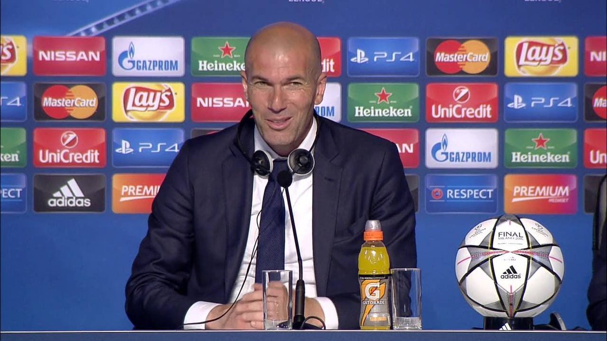 SuperCazarre's tweet photo. Flash info #PSGRMA 
#Zidane 🎤: "Le match important de la semaine reste le déplacement à Eibar." https://t.co/5zrKNVpRUU