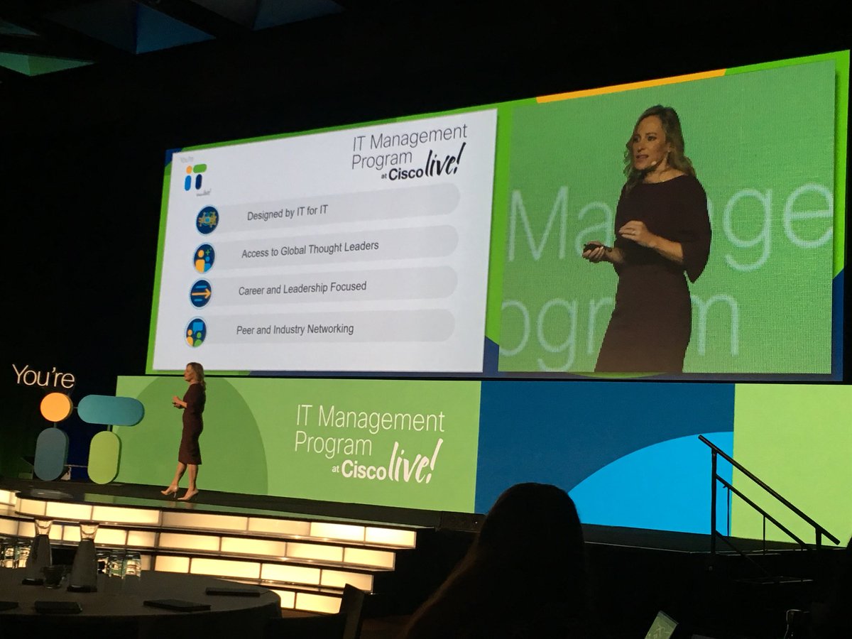 IngridMatosevic's tweet photo. Julie Canepa kicking off the IT management program #CLMEL @CiscoIT #ciscoITM https://t.co/CfwMAuoSEQ