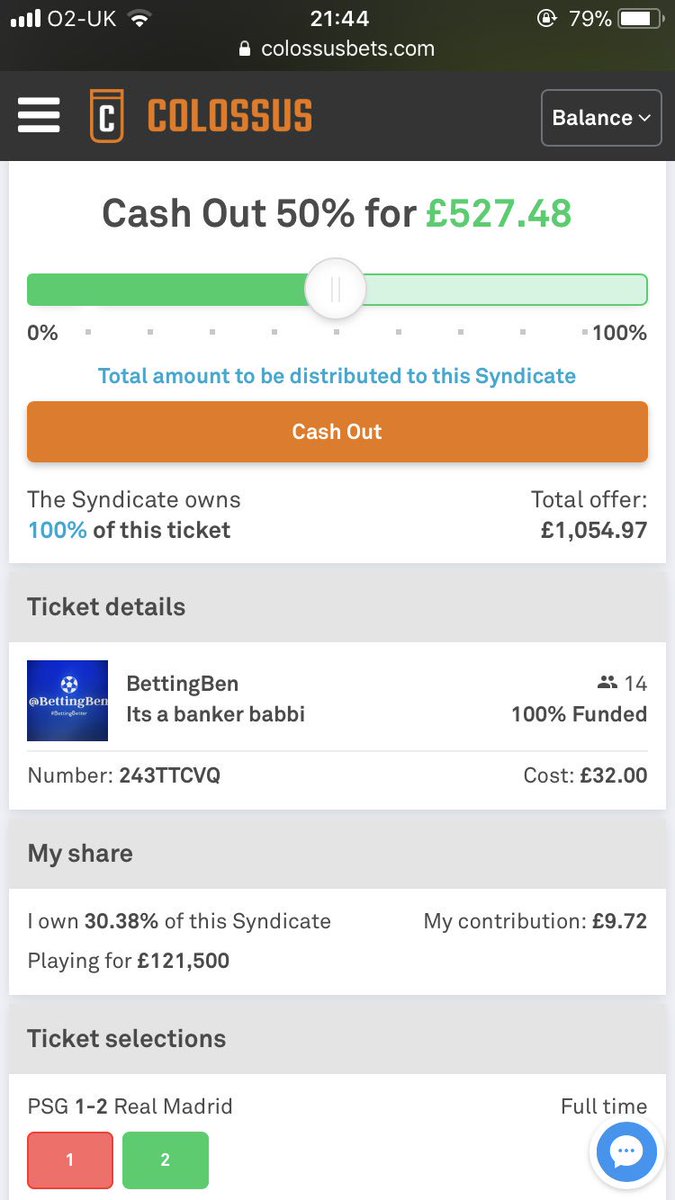 sheffieldBen's tweet image. We just about scrape through the first games of the @ColossusBets PICK15 and what an offer!! £1054 as we go 7/7!! 👍🏻💰💰 how do we see the next matches going? Cashout? @CBsyndicates 

#BeColossus