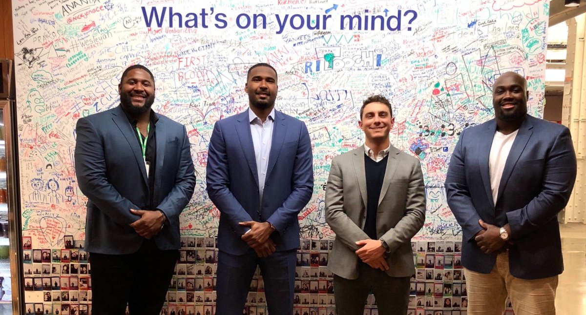 Raiders's tweet photo. Last week, some of our players had the opportunity to invest in their futures with @The_ATU_'s "business combine" in NYC.

Gallery: https://t.co/168phic2MK https://t.co/ihQ2REaE9E