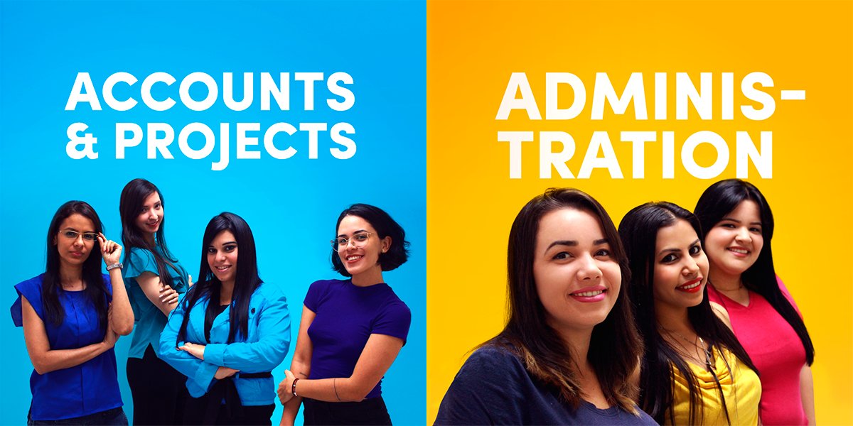 mood_agency's tweet photo. THE BUSINESS TEAM! MEET ACCOUNTS, PROJECT  &amp; ADMINISTRATION
Organizados, planning junkies y guardianes de las finanzas. Su lema: Our Client's business is our business. https://t.co/D3QyMO2uf9