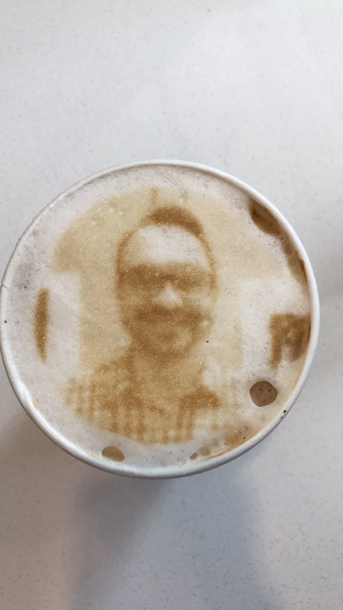 realJacobJed's tweet image. 74 year old man with Blond hair wearing glasses looking happy. #SeeingAI #faceapi #cognitiveservices #cappuccino
