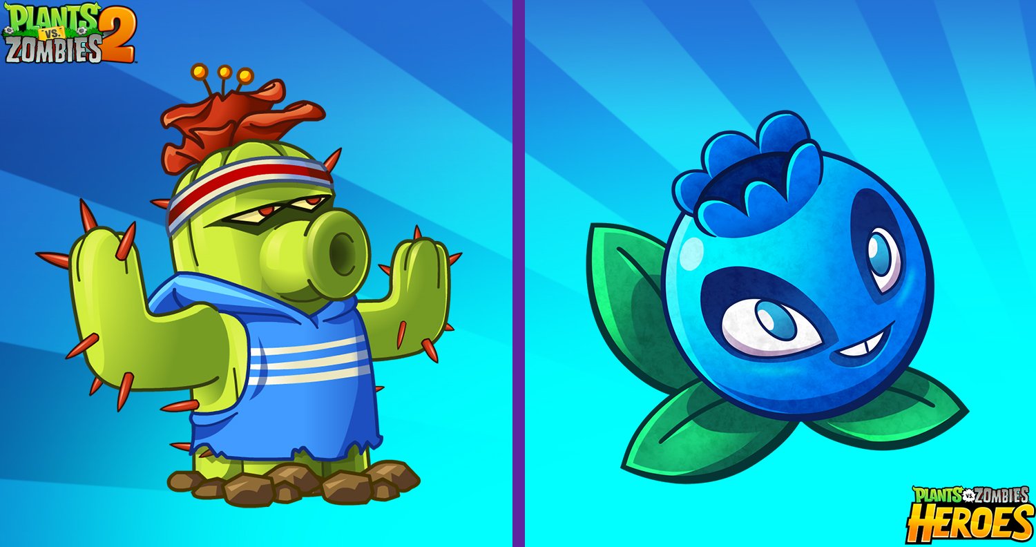 Plants vs. Zombies - Snag the Imposter in PvZ Heroes, and light up Zombies  in PvZ2 Battlez with Electric Blueberry!