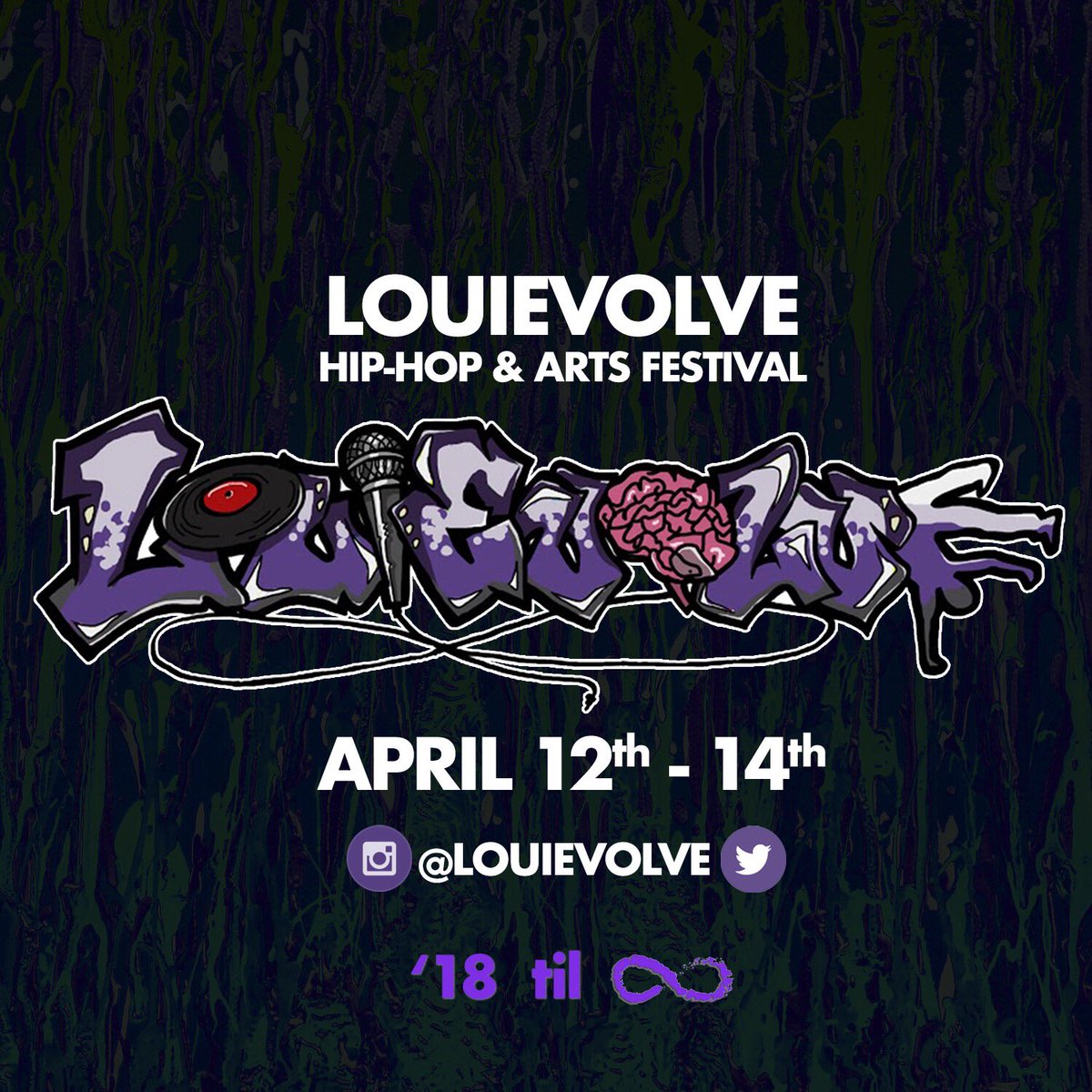 LouiEvolve is back! We changin up the flow this year. New venues. New artists. Same love for the city and the culture. Get your early tickets now! 18til.eventbrite.com                                            #hiphop #art #festival #louisville #kentucky #spokenword #graffiti