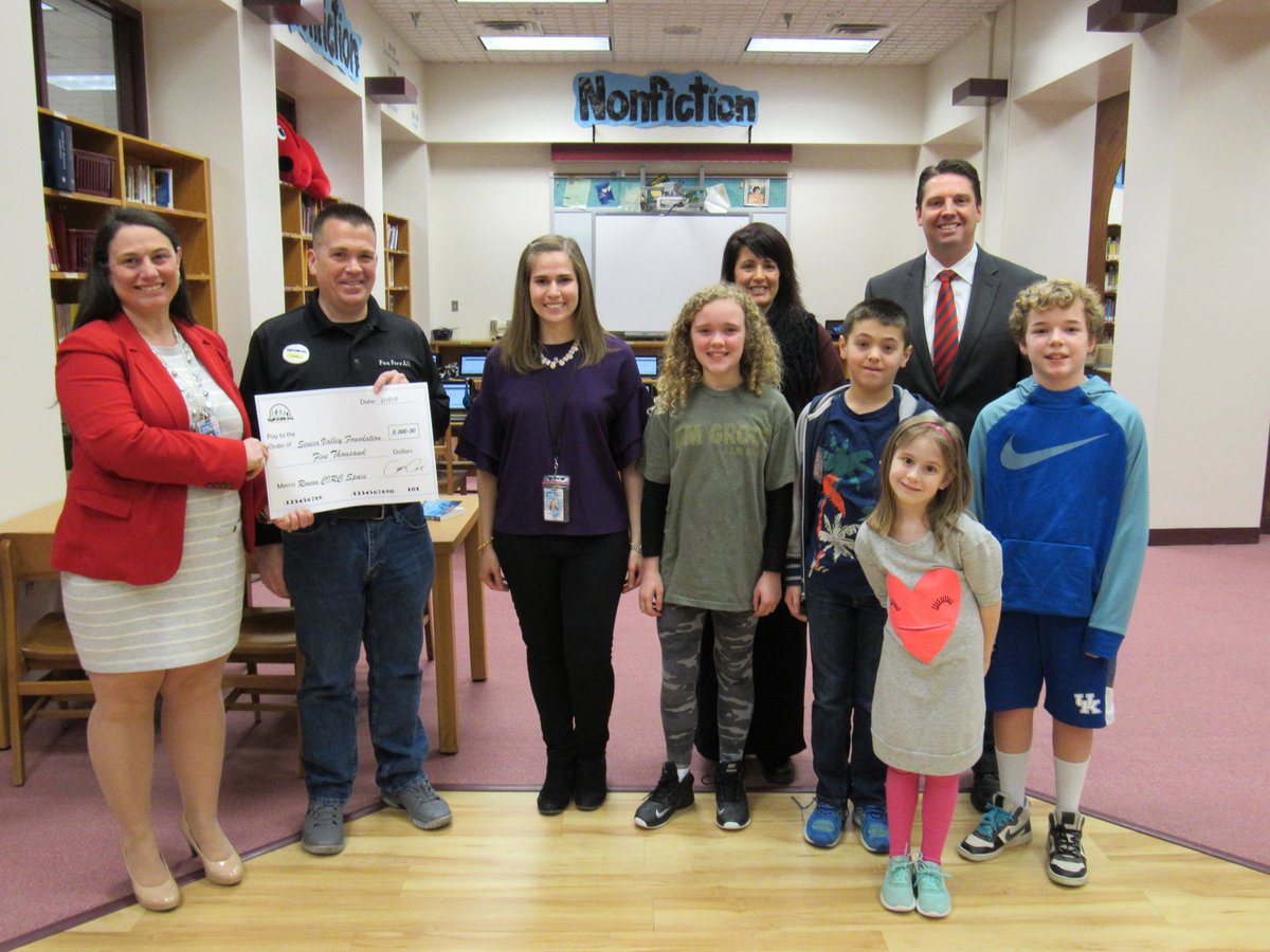SVSDFoundation's tweet photo. We thank @funforeall for donating $5,000 to SVF: Half will go to Rowan Elementary’s CIRC space & the other half will be applied to five teacher mini-grants: https://t.co/Hpde83sKbs. #SVCIRC #SVFoundation https://t.co/YUupfQtC1x